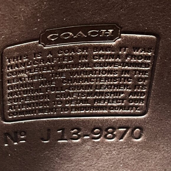 Vintage Coach Walnut Brown Court Crossbody Bag 9870 - Picture 5 of 15